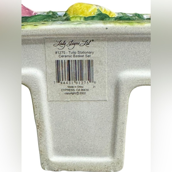 Lady Jayne Ltd. Tulip Stationary Ceramic Basket - Picture 4 of 6
